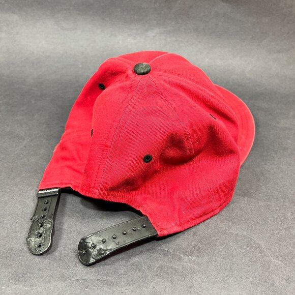 Flomotion Snapback Hat Cap Red Vacation Distressed FL Lifestyle Orange Logo Mens - Picture 13 of 14